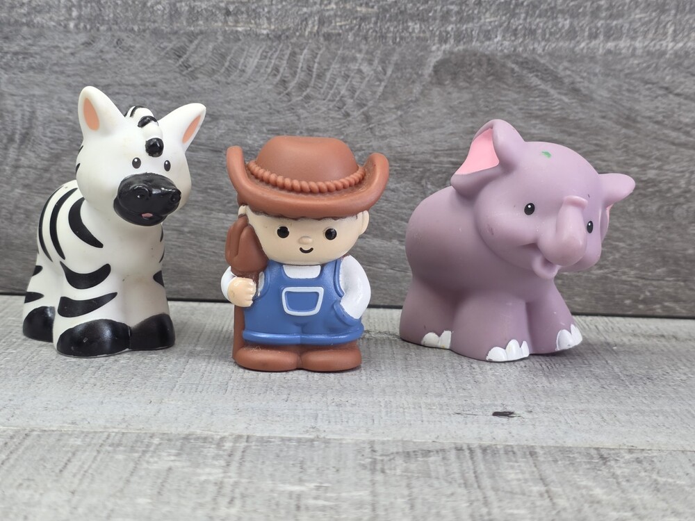 Fisher Price Little People Lot Of 3 Replacement Animal Figures Farm Zoo G36b